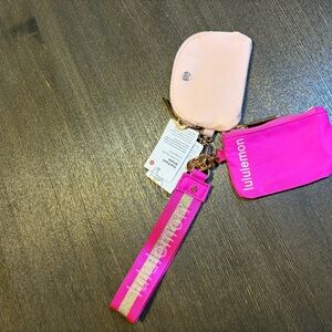 Lululemon Pink and Gold Wrist Strap